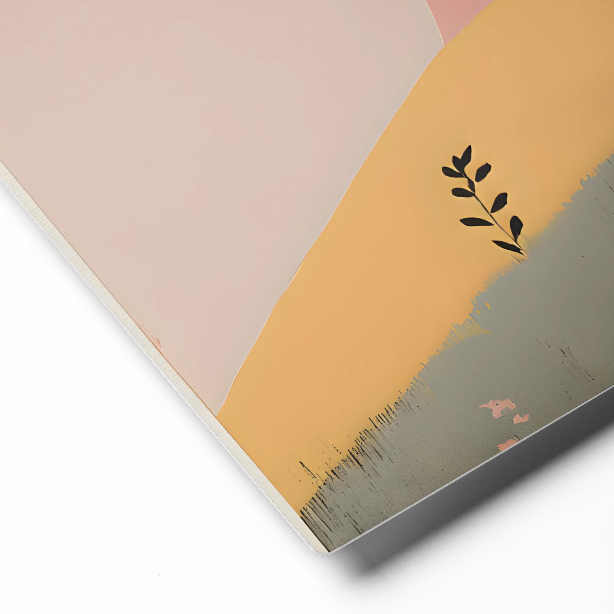 Abstract Tree on Hill 
 Canvas | 14″x 14″