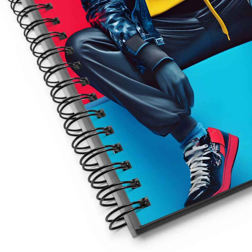 Chromatic Urban Figure 
 Spiral Notebook | 140 pages