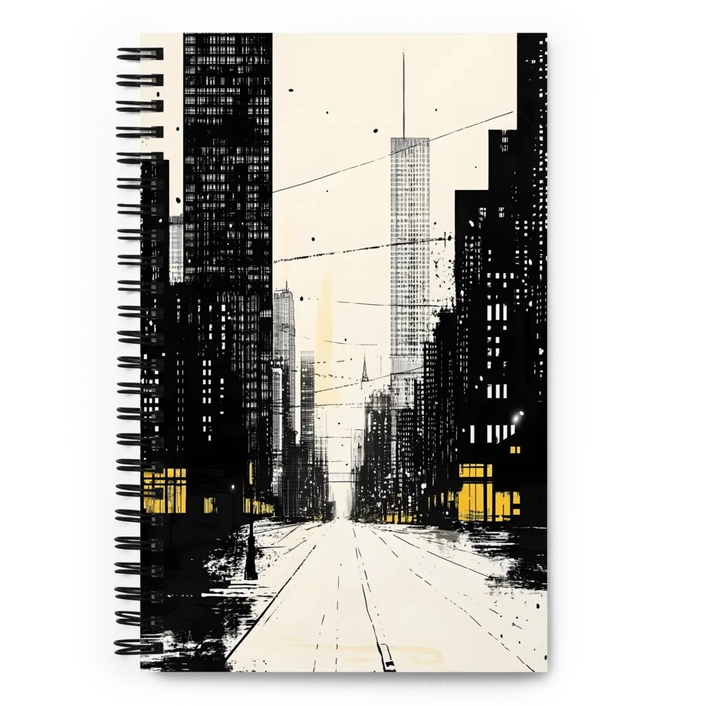 City Lights Sketch 
 Spiral Notebook | 140 pages