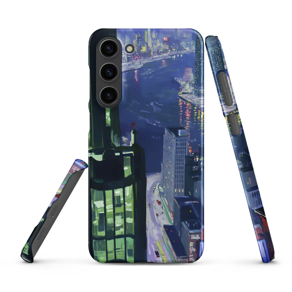 Nighttime Cityscape with Skyscrapers | Phone Case
