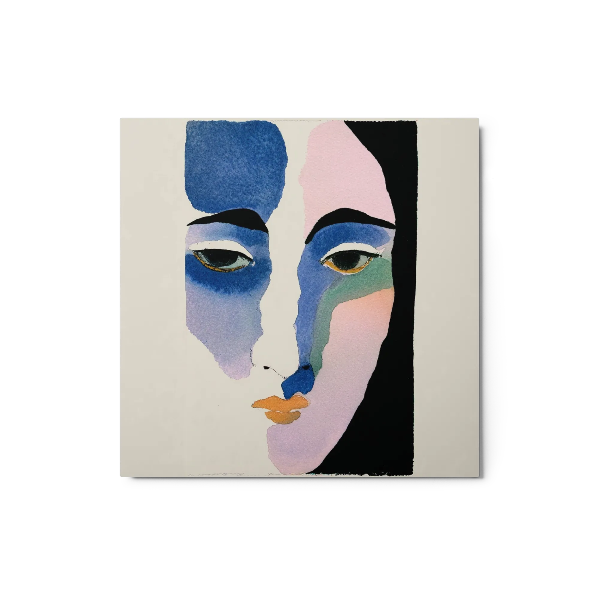 Blue and Pink Face
