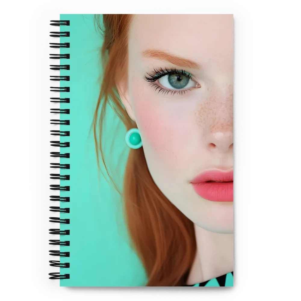 Teal and Pink Gaze 
 Spiral Notebook | 140 pages