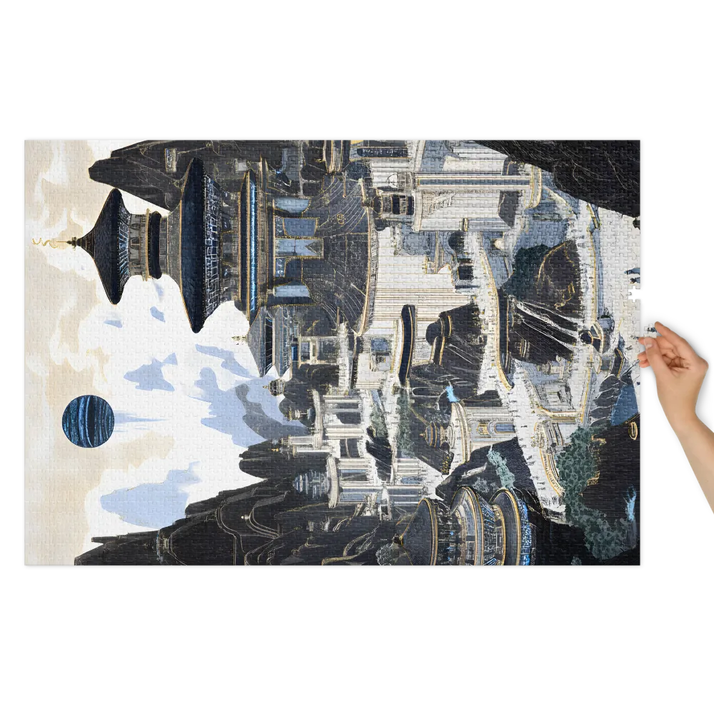 Die himmlische Pagode 
 Puzzle in Metalldose