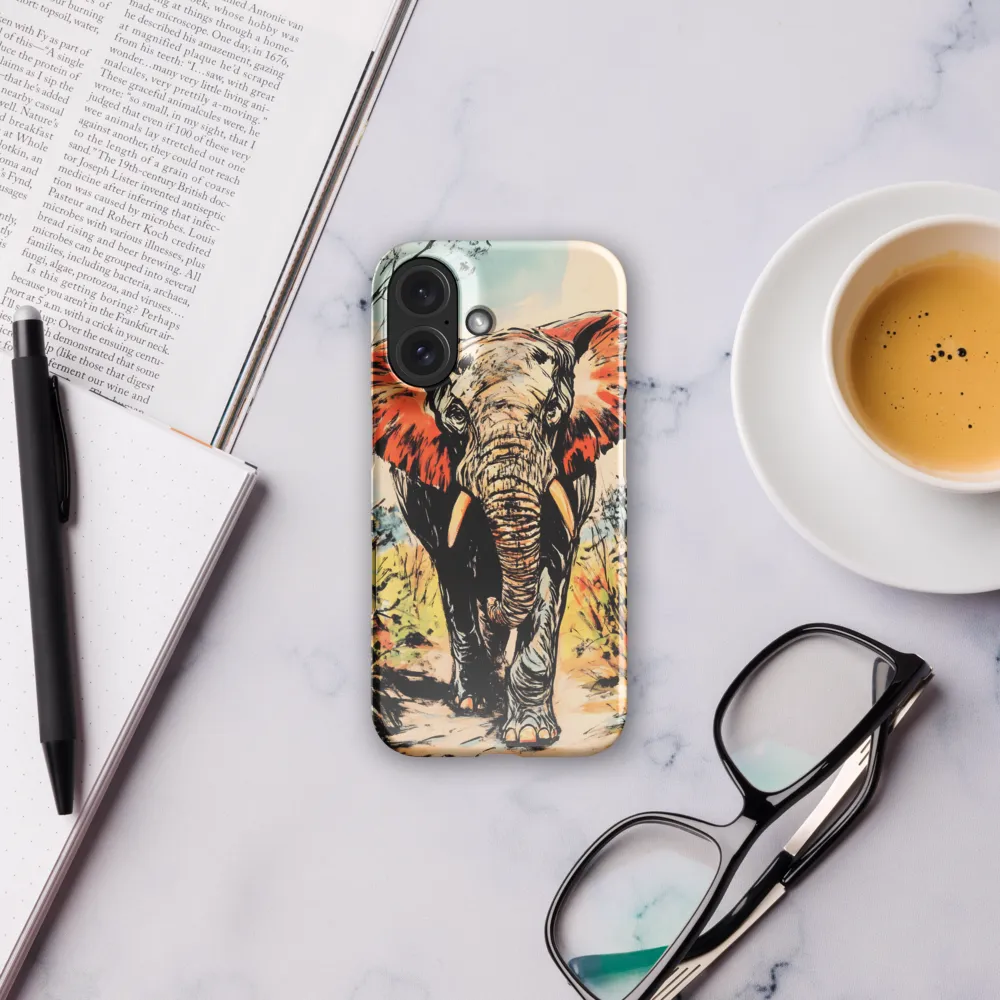 African Elephant Graphic Art 
 iPhone 14 Plus | Tough Case