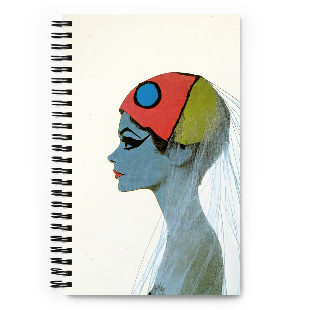 Stylish Profile in Pop Art 
 Spiral Notebook | 140 pages