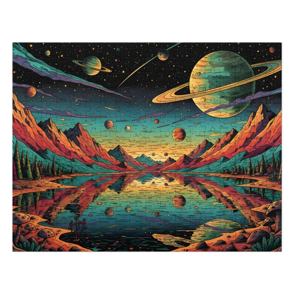 Psychedelic Planetary Vista | Jigsaw Puzzles