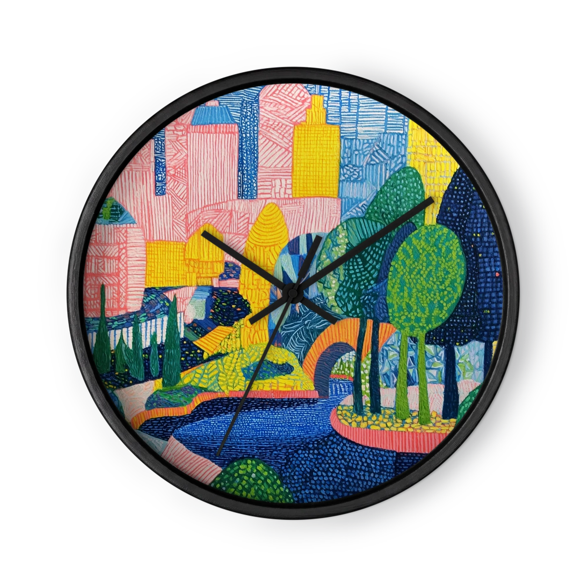 Colorful City and Park
