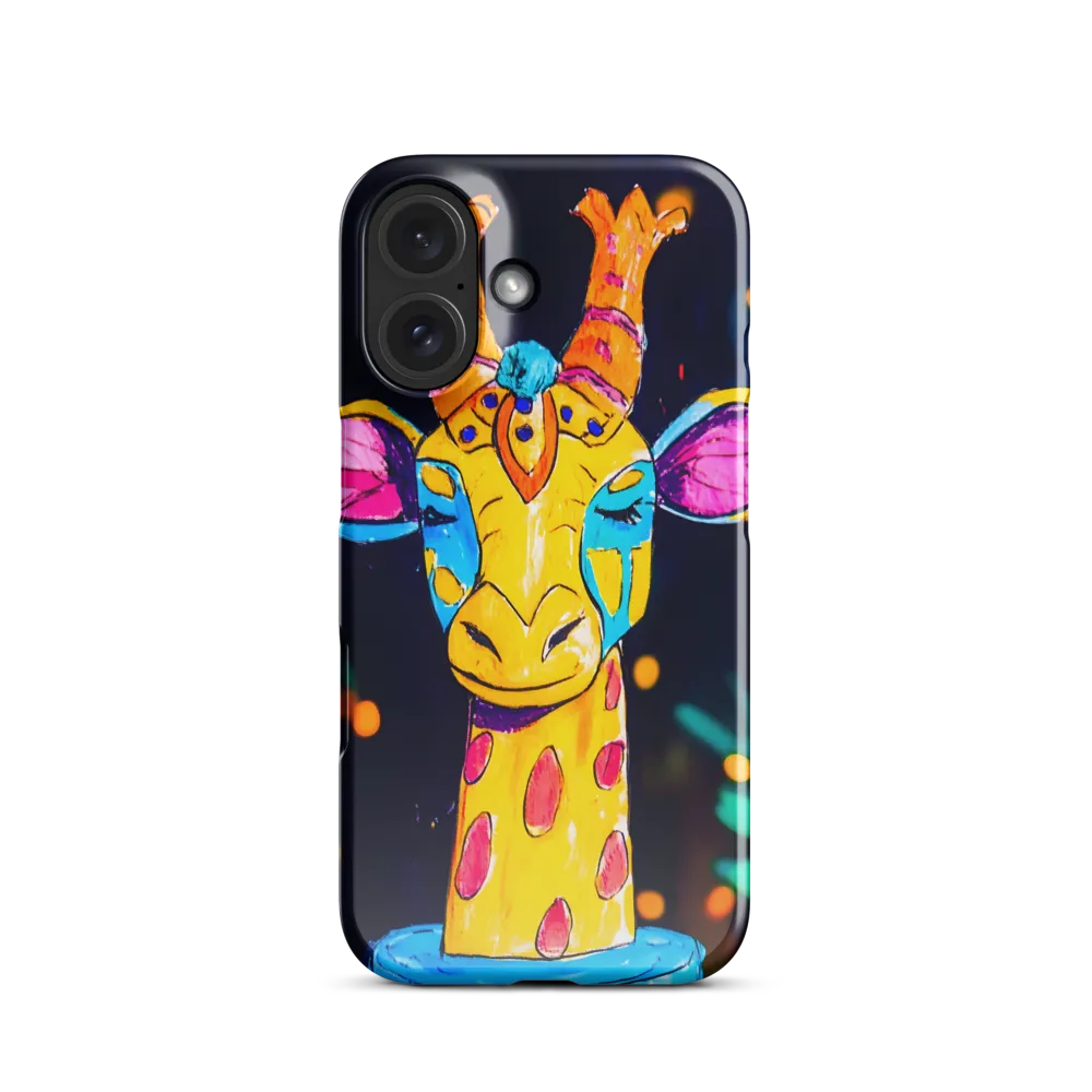 Whimsical Giraffe in Vibrant Colors