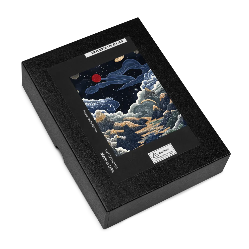 Cosmic Mountainscape 
 Jigsaw Puzzle in Tin Box
