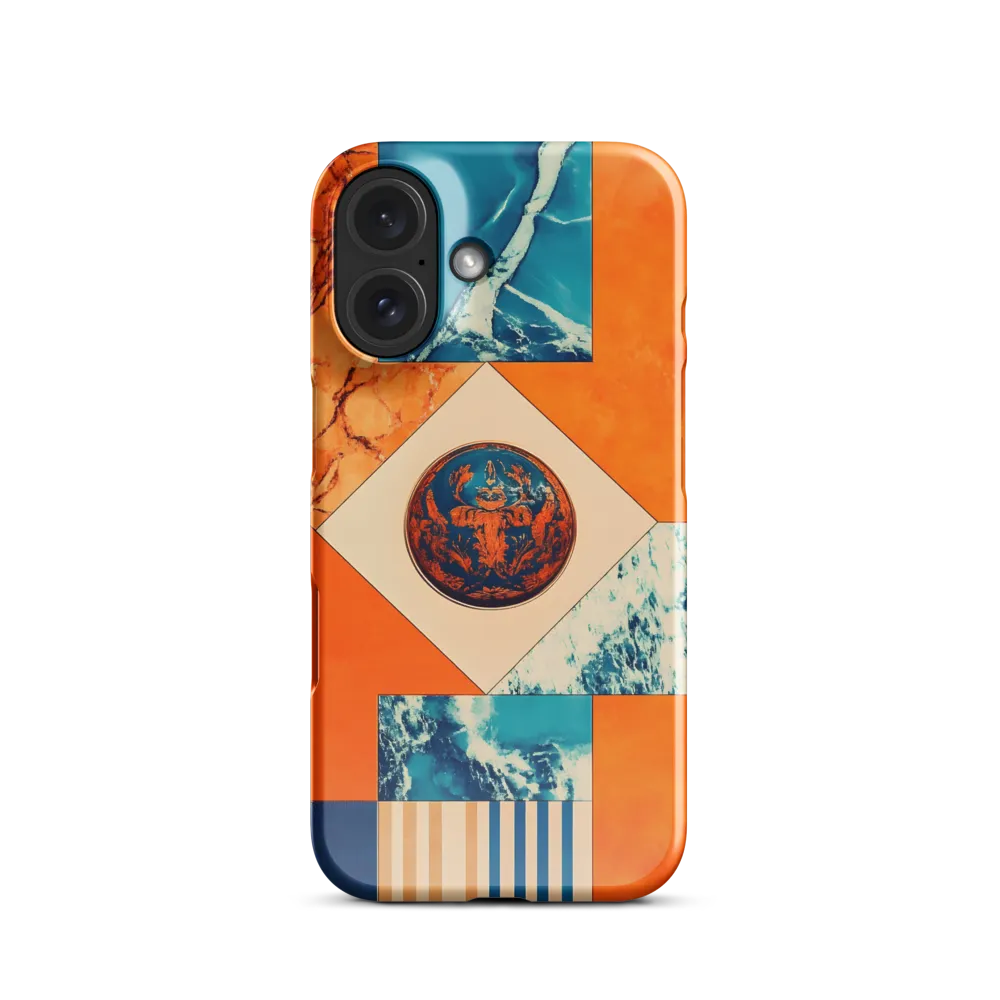 Contrasting Textures Collage 
 iPhone 12 Mini | Snap Case