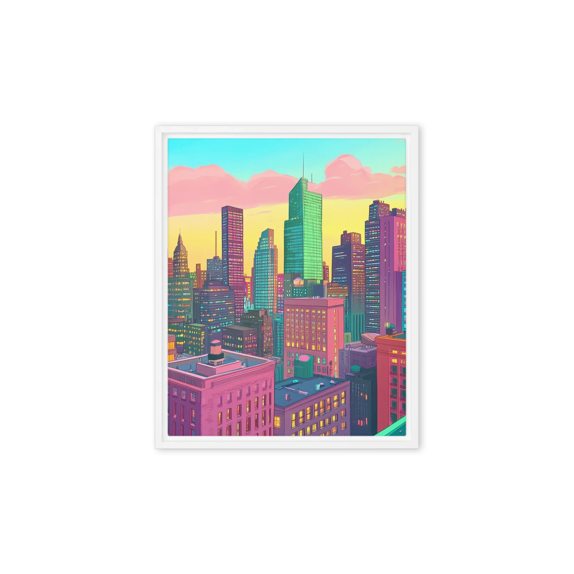 Neo-Pop City Sunset