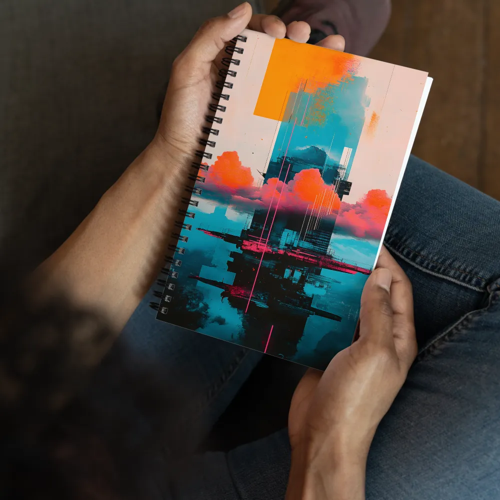 Glitched Urban Vision 
 Spiral Notebook | 140 pages