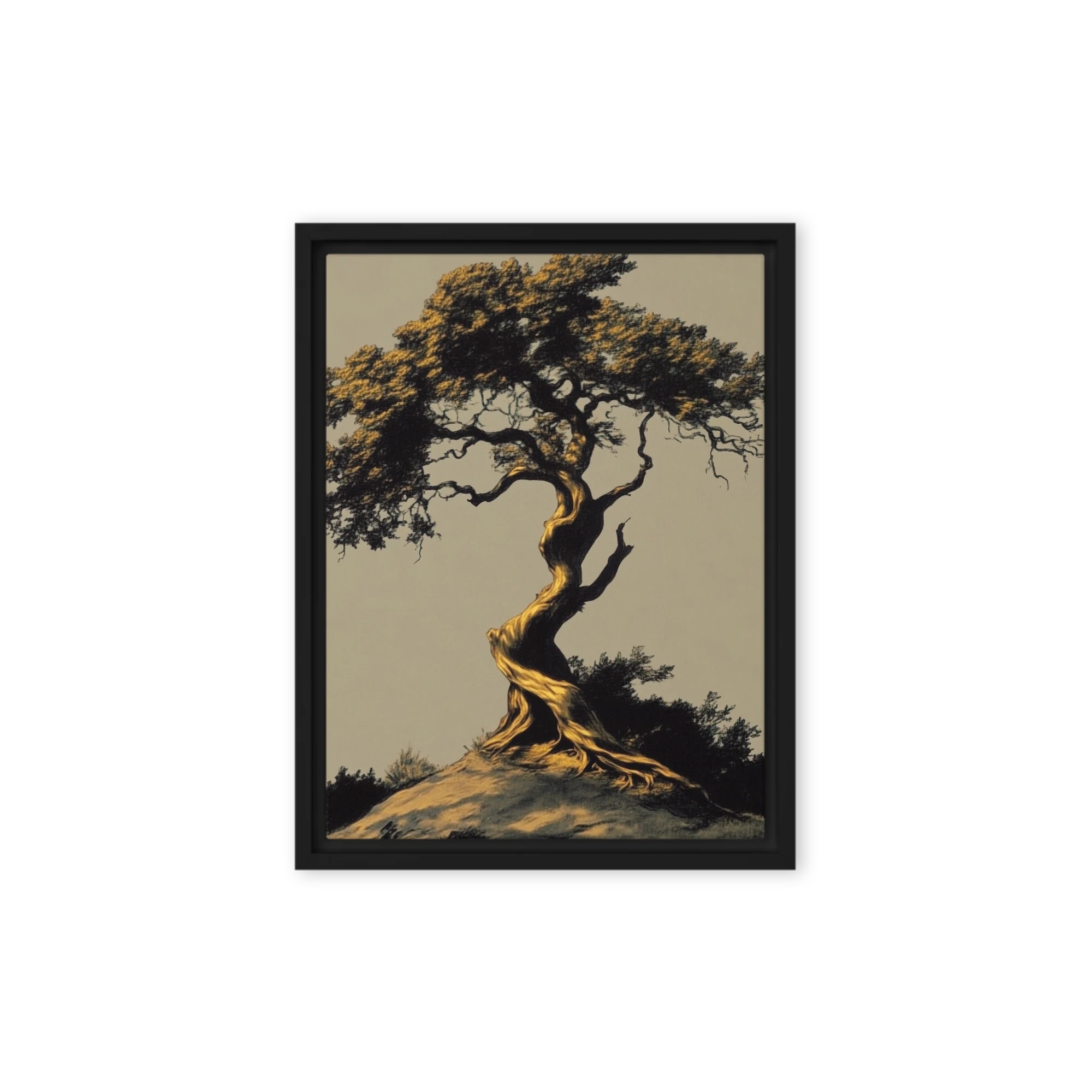 Solitary Twisted Pine | Art Print