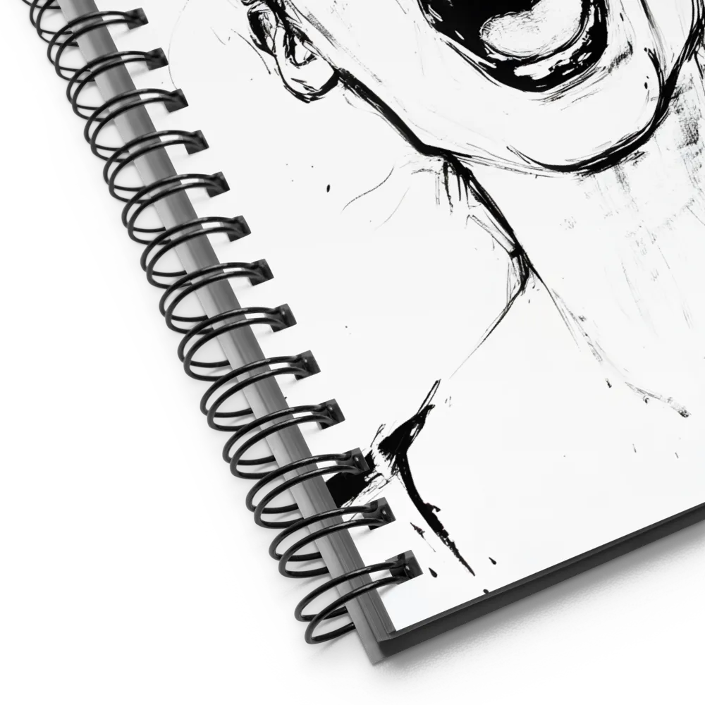 Ecstatic Ink Portrait 
 Spiral Notebook | 140 pages