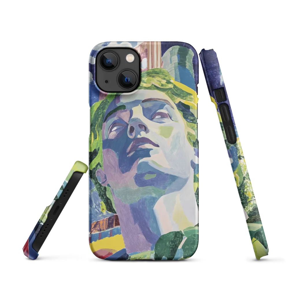 Modern Sculpture with Landscape | Phone Case
