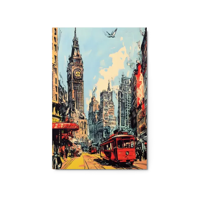 London Cityscape with Tram | Art Print