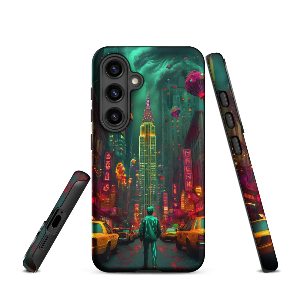 Surreal Neon Cityscape | Phone Case