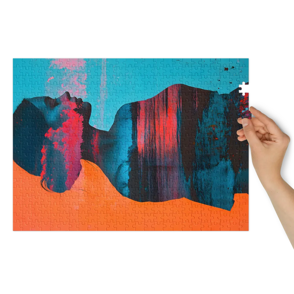 Reflexionen des Abendrots 
 Puzzle in Metalldose