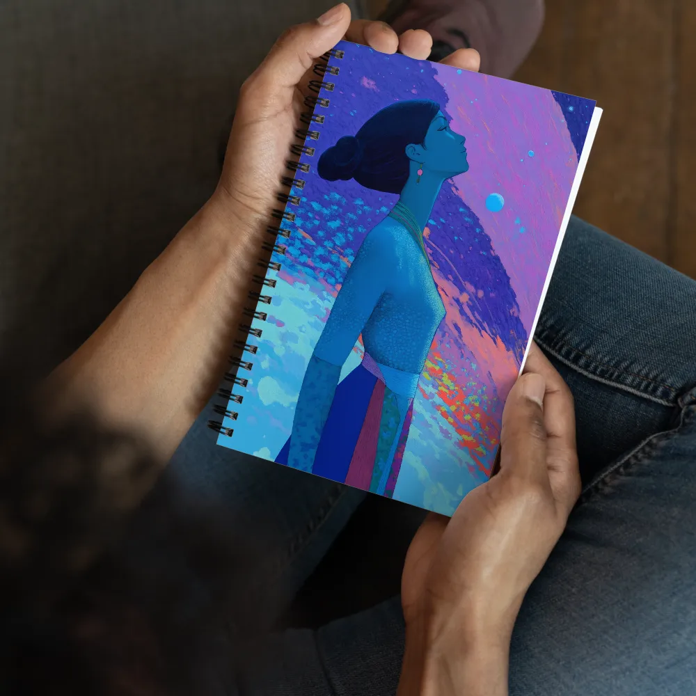 Dreamer in Blue 
 Spiral Notebook | 140 pages