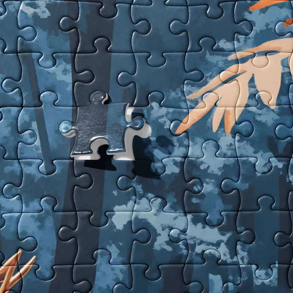 Whispers of the Blue Forest 
 Jigsaw Puzzle