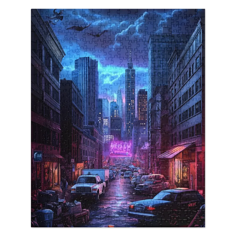 Neon Dystopia Reverie 
 Jigsaw Puzzle
