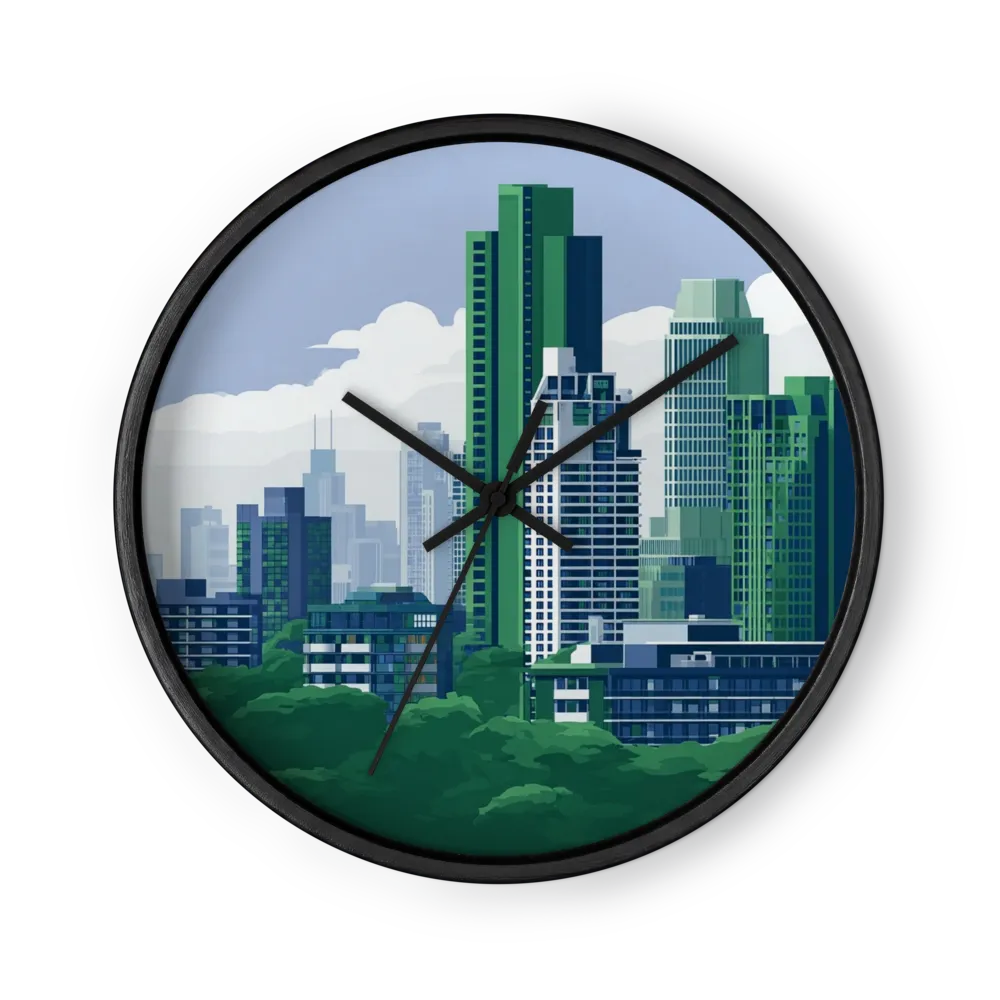 Urban Canopy Skyline | Wall Clock
