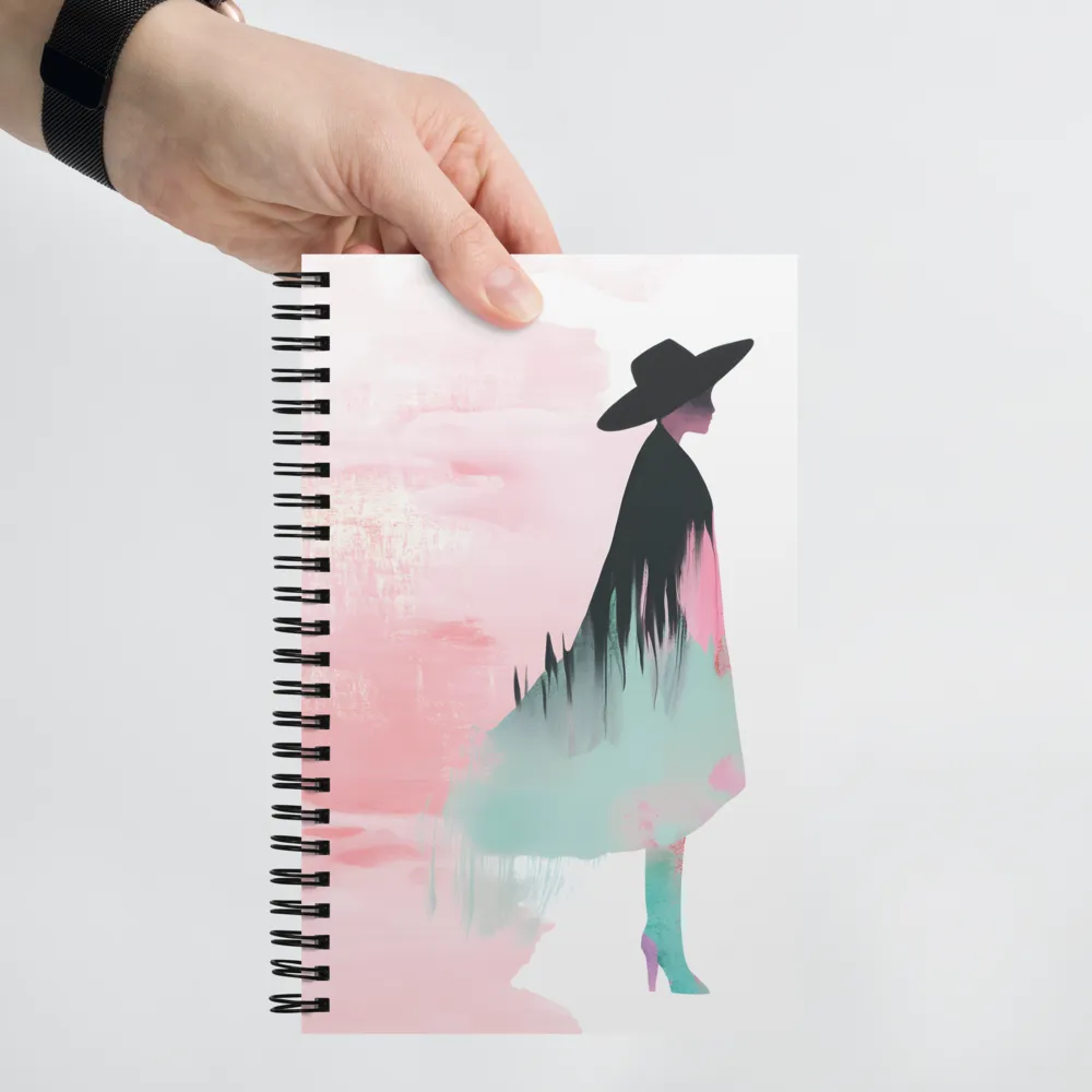 Ethereal Fashion Silhouette 
 Spiral Notebook | 140 pages