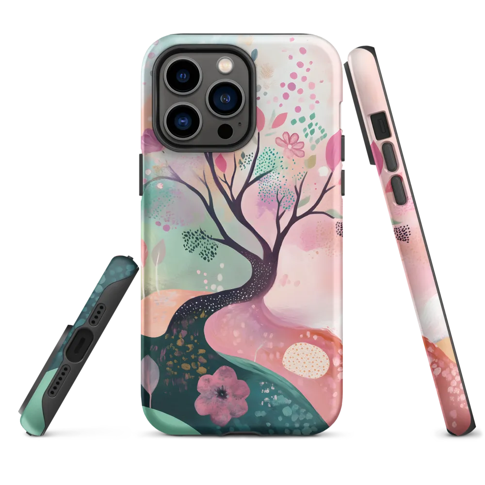Abstract Tree and Flowers Design | Phone Case