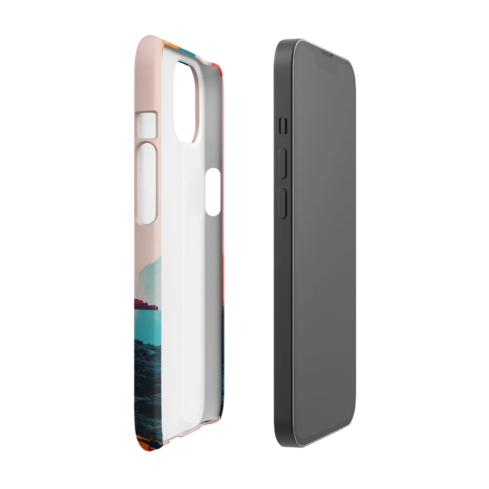 Surreal Landscape with Tower and Person | Phone Case
