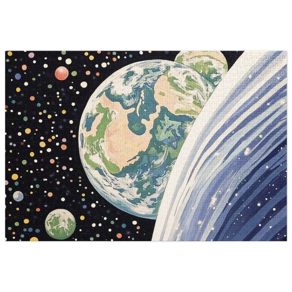 Surrealistic Earth in Space | Jigsaw Puzzle (252/520 pieces)