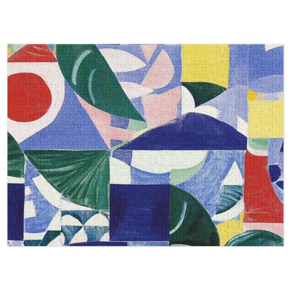 Abstraction Géométrique 
 Puzzle en boite metallique