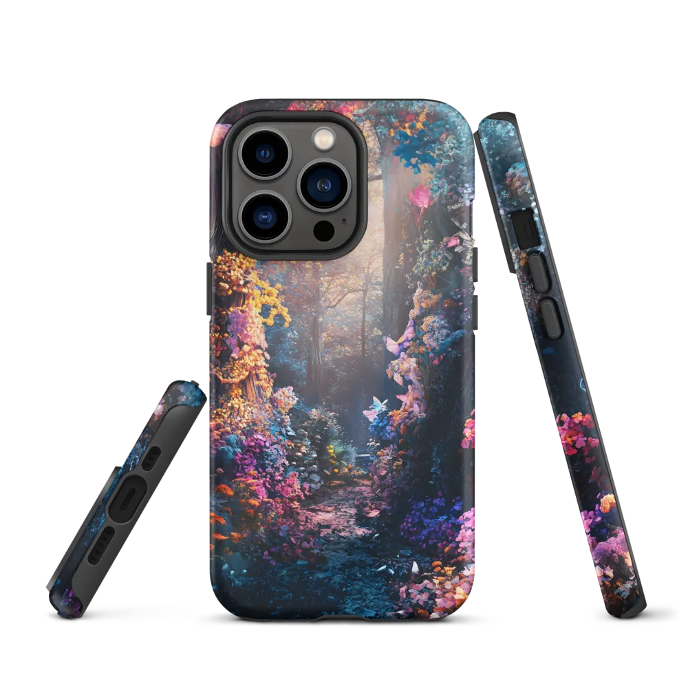 Vibrant Forest with Butterflies | Phone Case