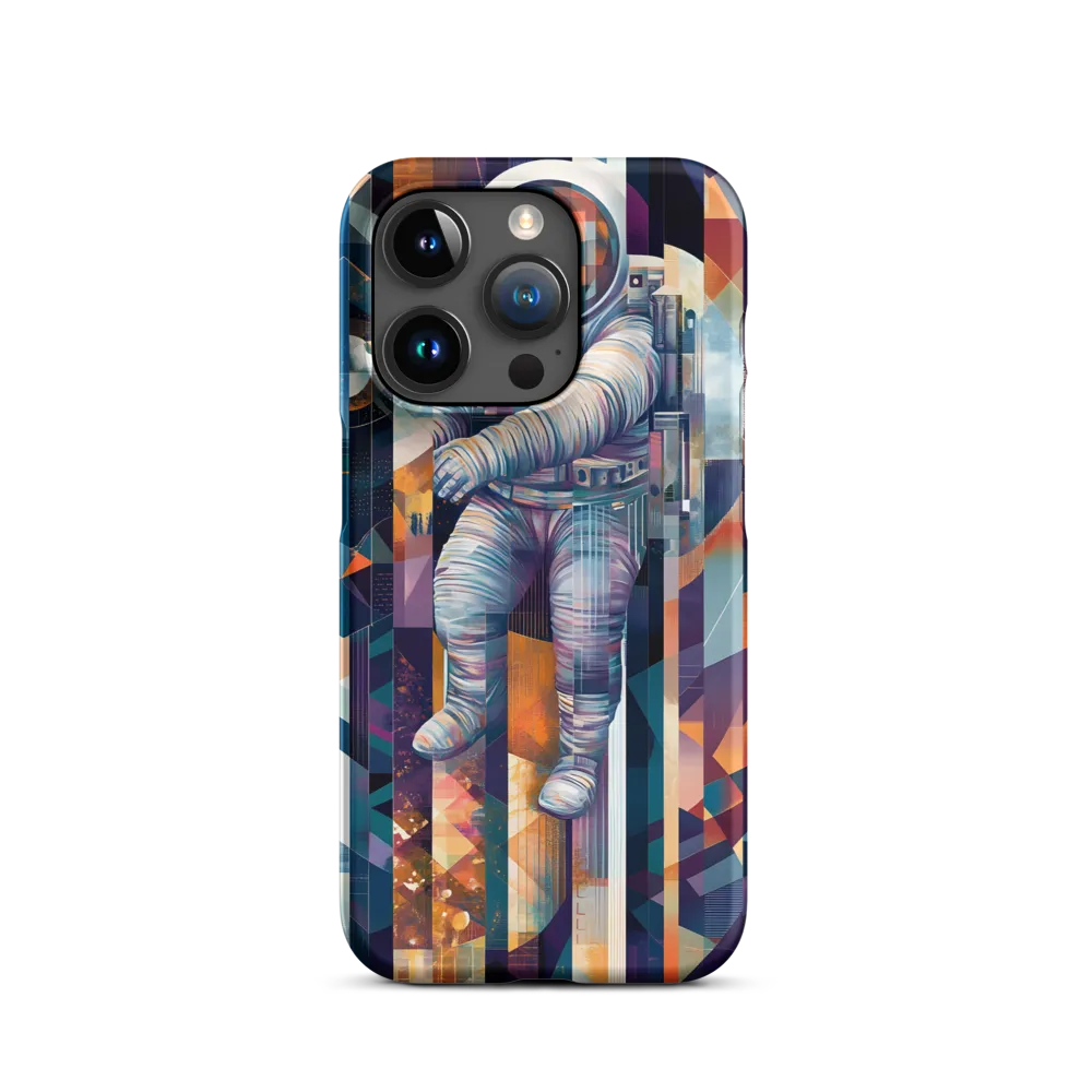Geometric Astronaut in Space | Phone Case