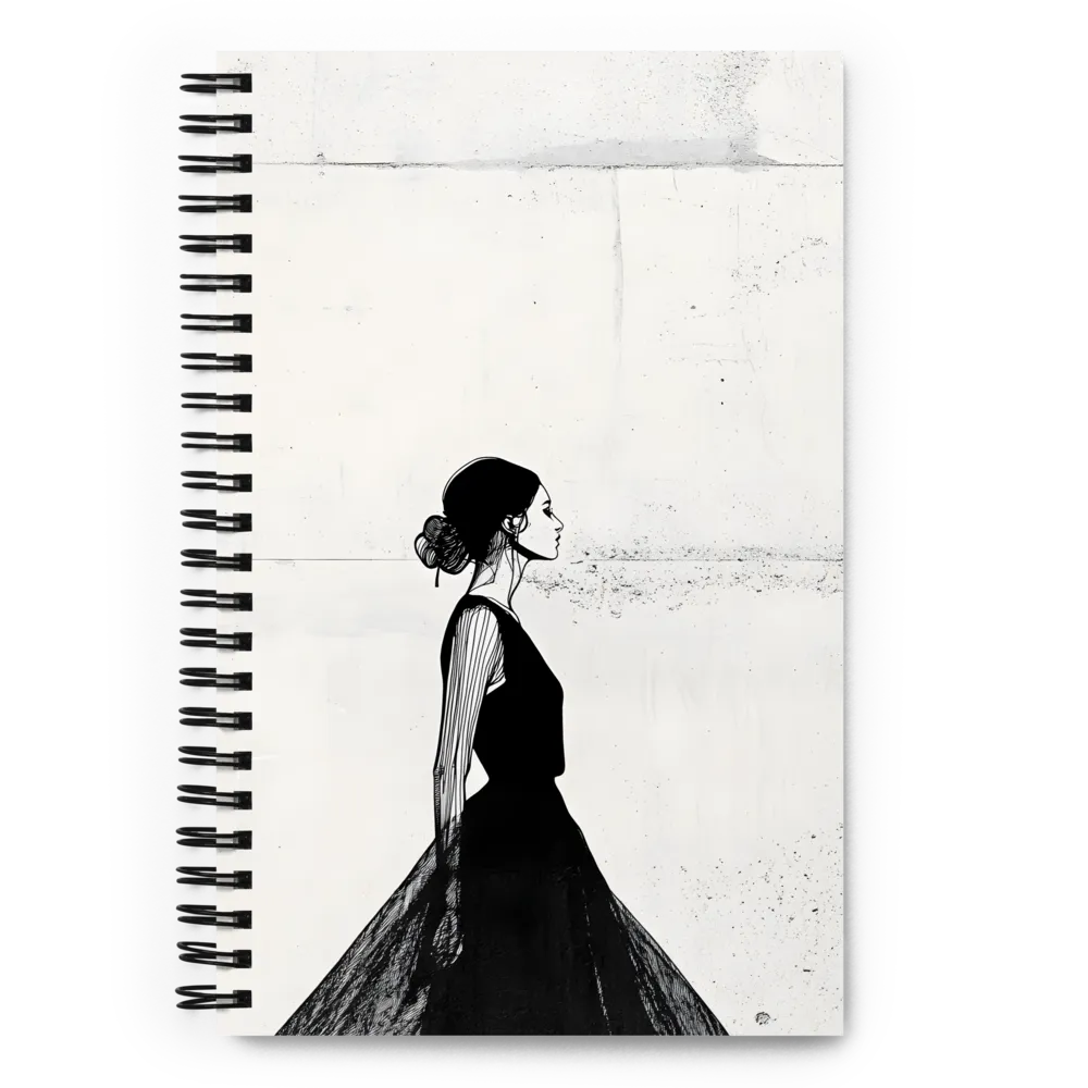 Elegant Profile Illustration 
 Spiral Notebook | 140 pages