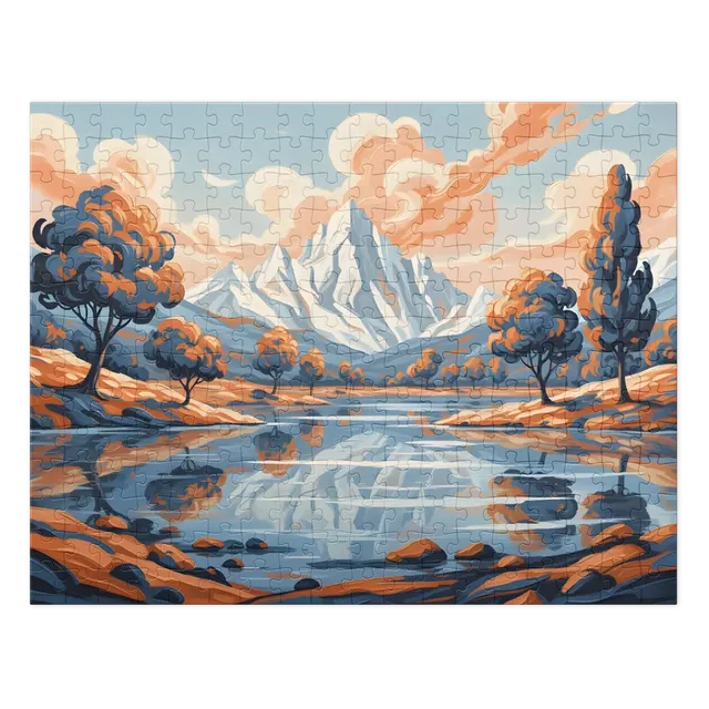 Impressionistic Mountain Lake | Jigsaw Puzzles