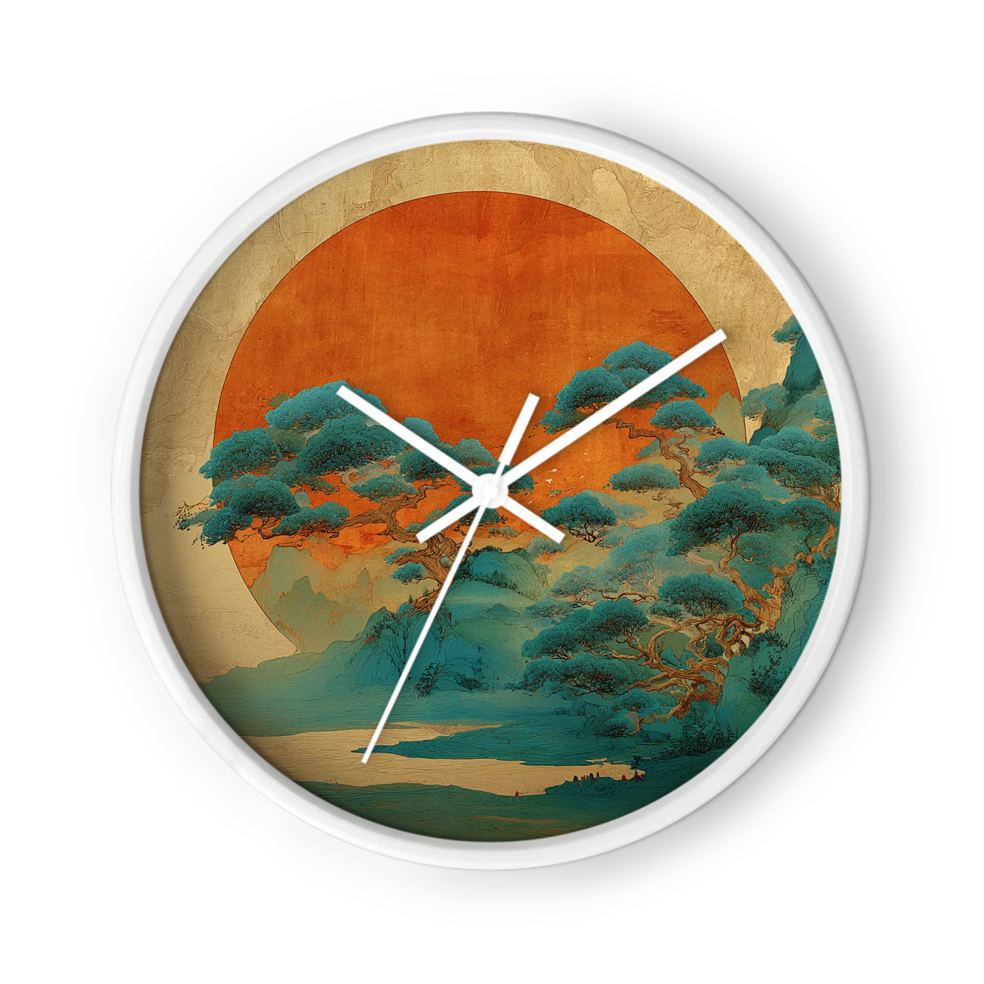 Red Sun and Pines