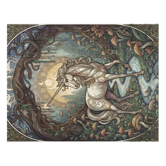 Moonlit Grove Unicorn | Jigsaw Puzzles