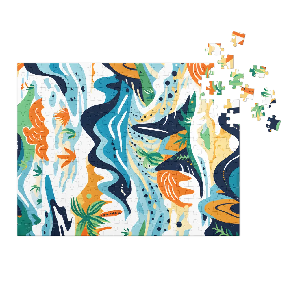 Vibrant Abstract Landscape