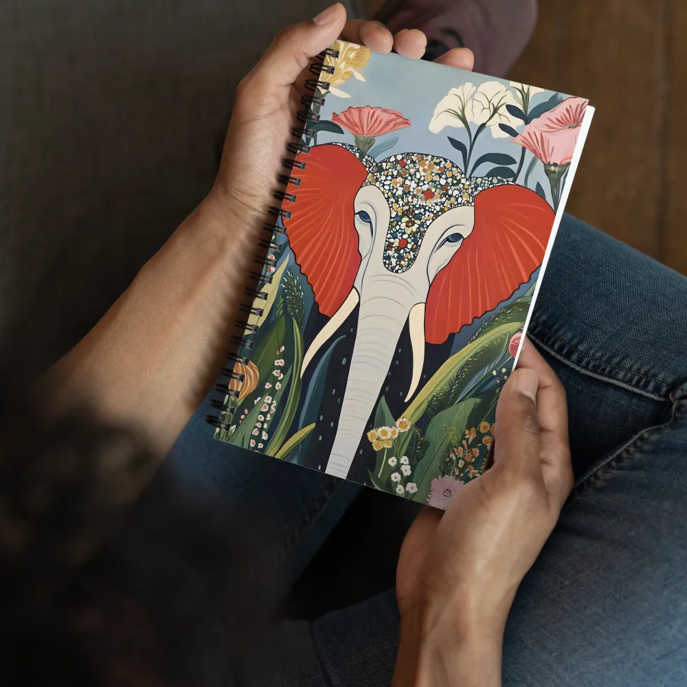 The Mosaic Elephant in the Jungle 
 Spiral Notebook | 140 pages