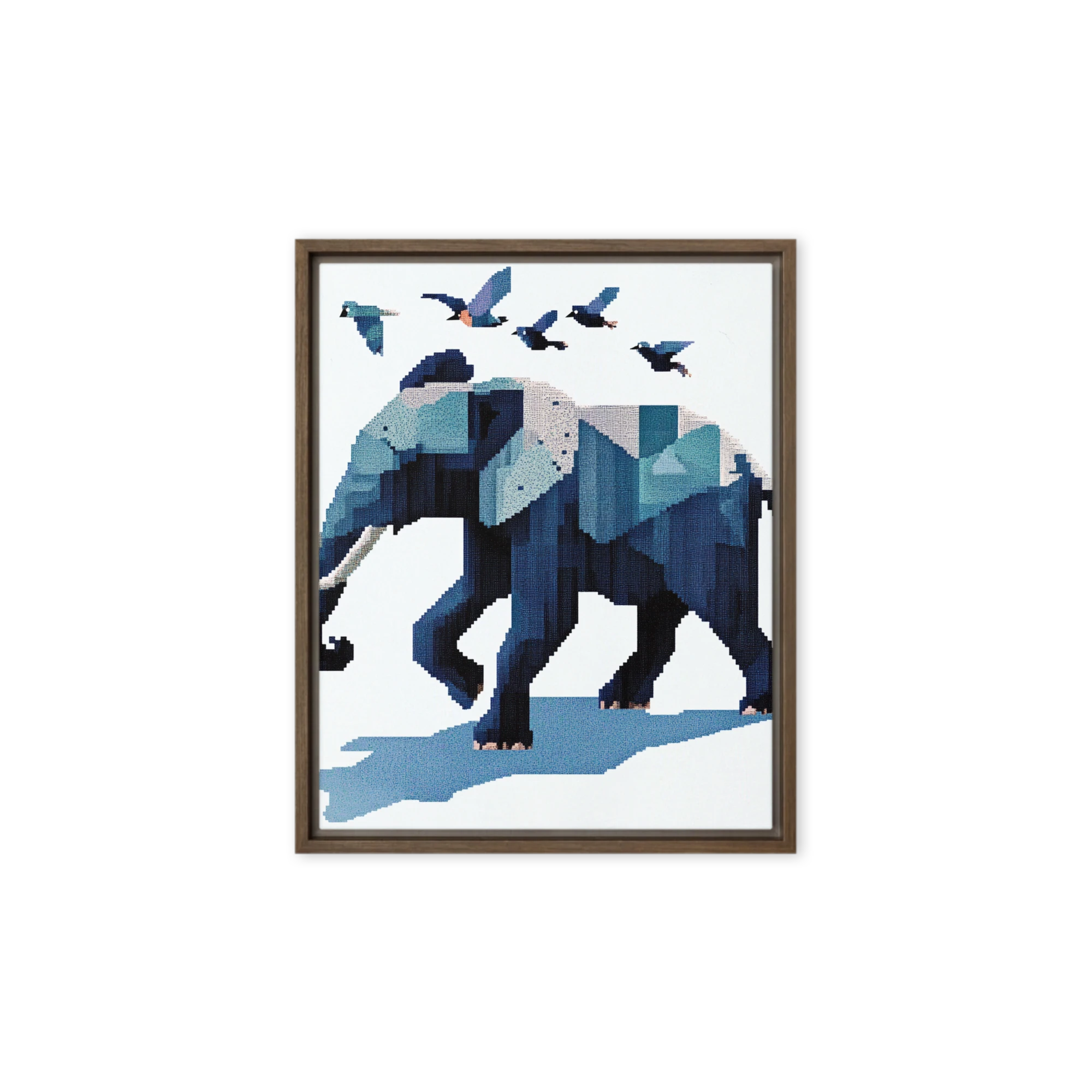 Pixelated Elephant Journey