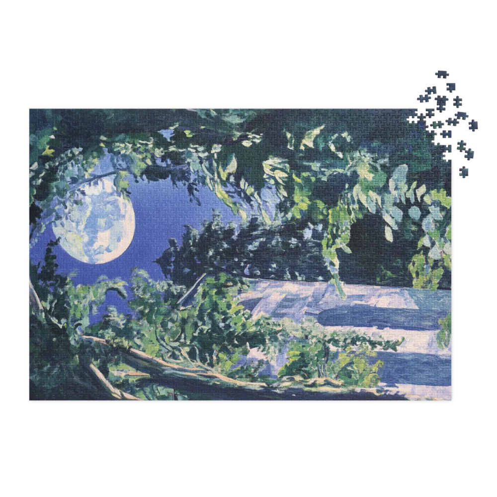 Moonlit Landscape with Trees