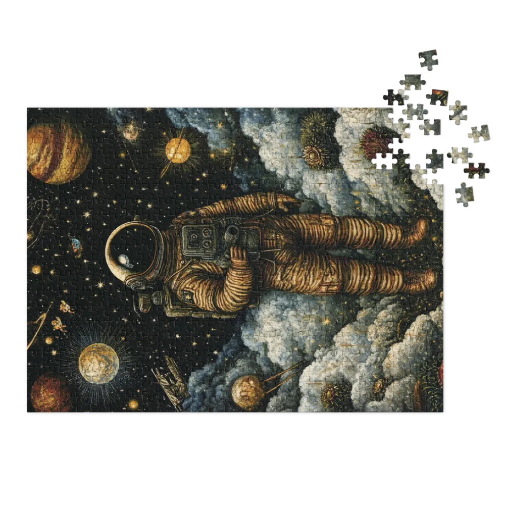Astronaut in Cosmic Landscape