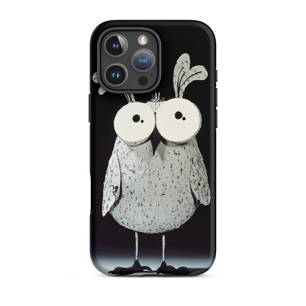 Whimsical Black and White Owl | Phone Case