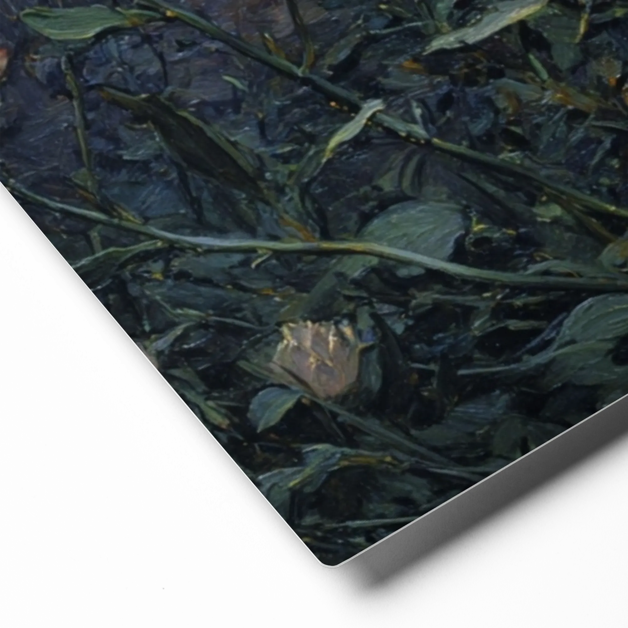Midnight Blossoms 
 Canvas with Brown Frame
