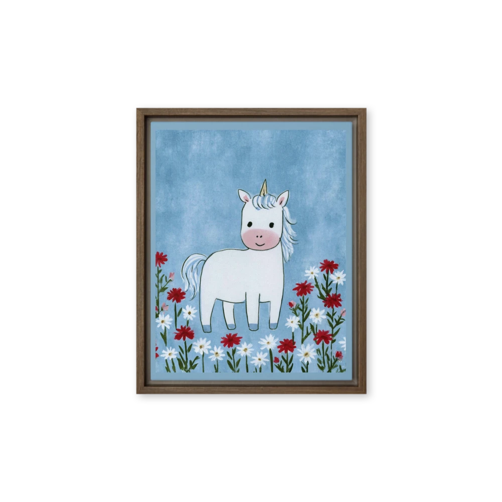Unicorn in the Daisies | Art Print