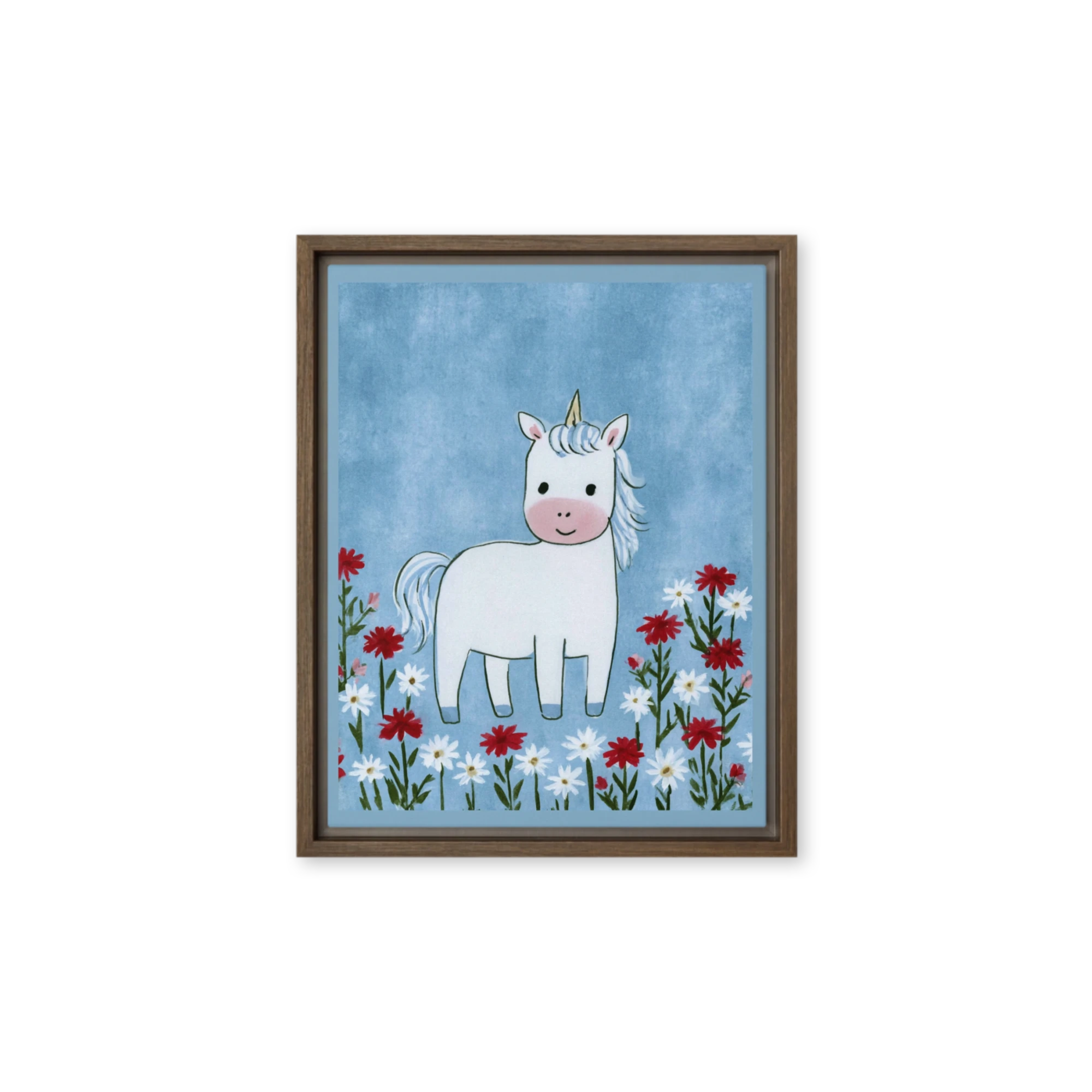Unicorn in the Daisies | Art Print