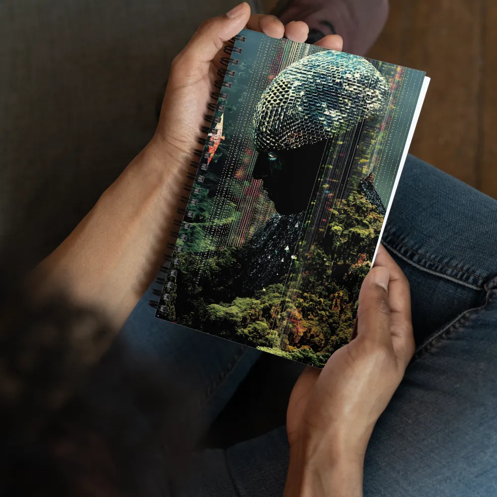 Fragmented Forest Figure 
 Spiral Notebook | 140 pages