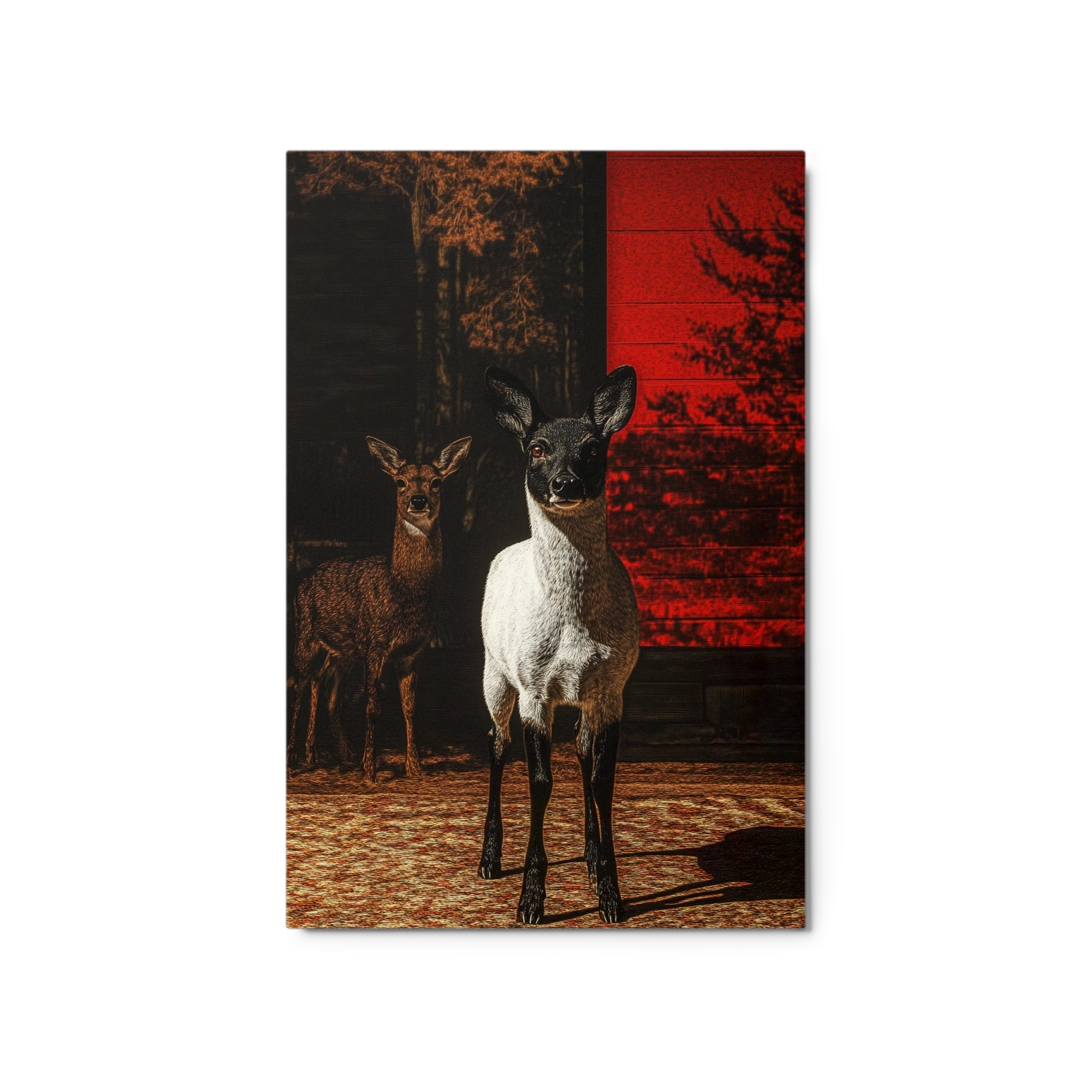 Two Deer in a Forest