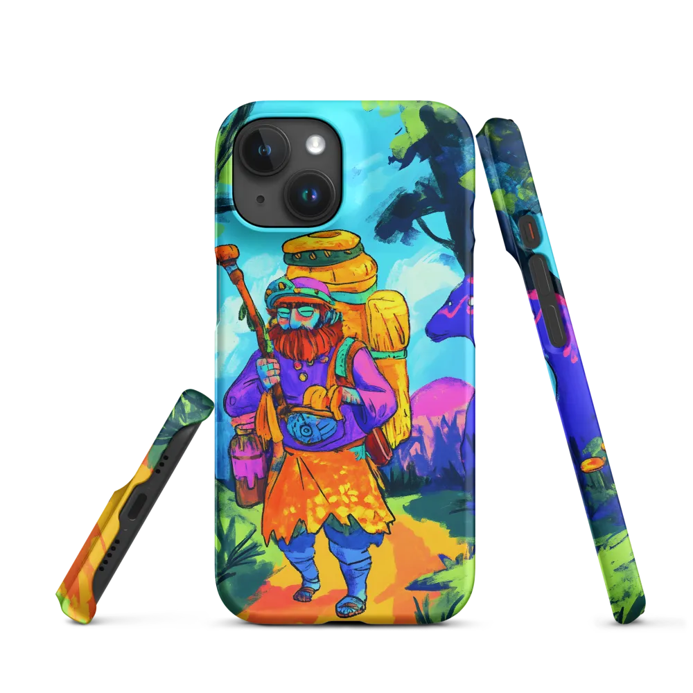 Colorful Traveler in Forest | Phone Case