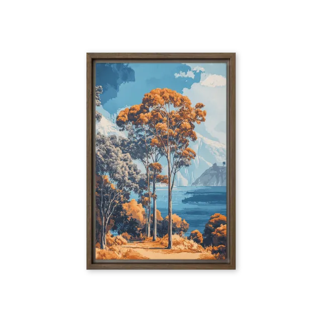 Pixelated Autumn Serenity | Art Print